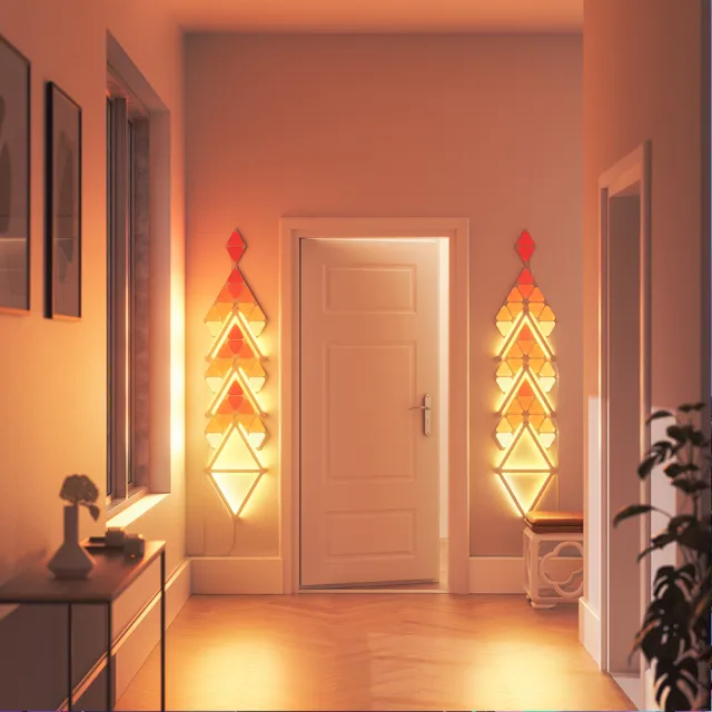 【Nanoleaf】Shapes智能三角燈3片擴充組(RGB LED 觸控 音樂 氣氛燈 LED燈 像素燈)