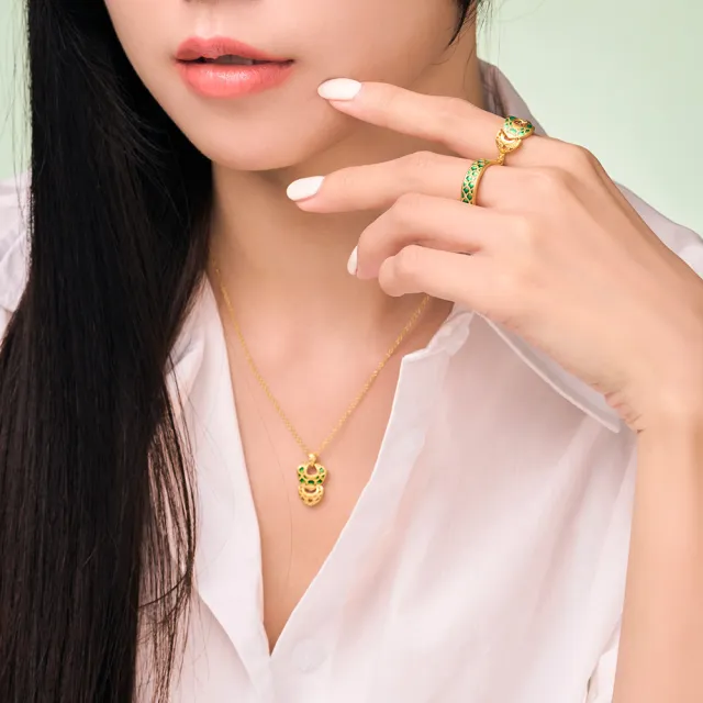 【Just Gold 鎮金店】幻彩龍麟 黃金吊墜(不含鍊)