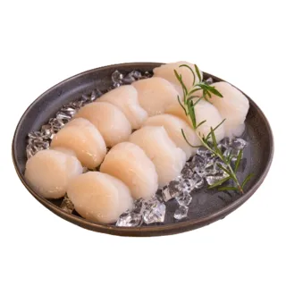 【巧食家】美國大干貝X2包(真空包裝 500g/11-12顆/包)