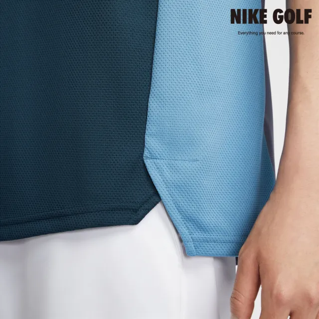 【NIKE GOLF】男款 Nike Golf Club DriFIT高爾夫短袖球衫(軍藍色/淡碳色/白色)