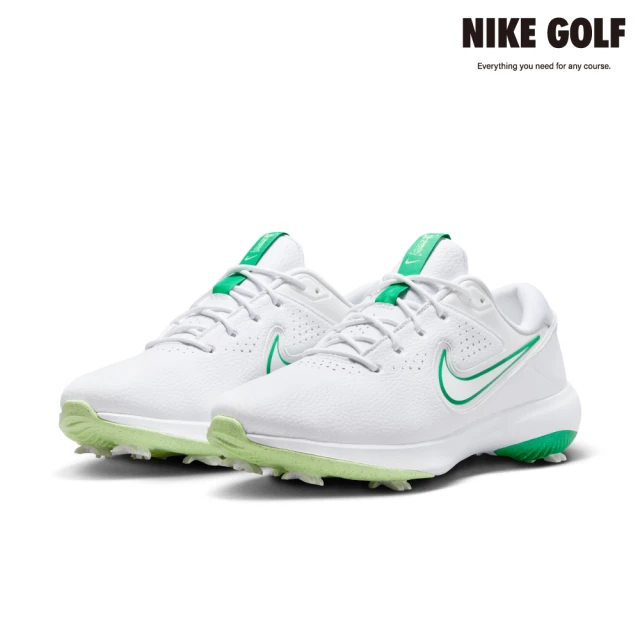 NIKE GOLF 男款 Nike Victory Pro 3 高爾夫鞋寬版(白色/頂峰白色/綠色)