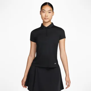 【NIKE GOLF】女款 Nike DriFIT Victory 高爾夫球衫(黑色/白色)