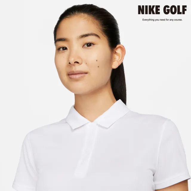 【NIKE GOLF】女款 Nike DriFIT Victory 高爾夫球衫(白色/黑色)