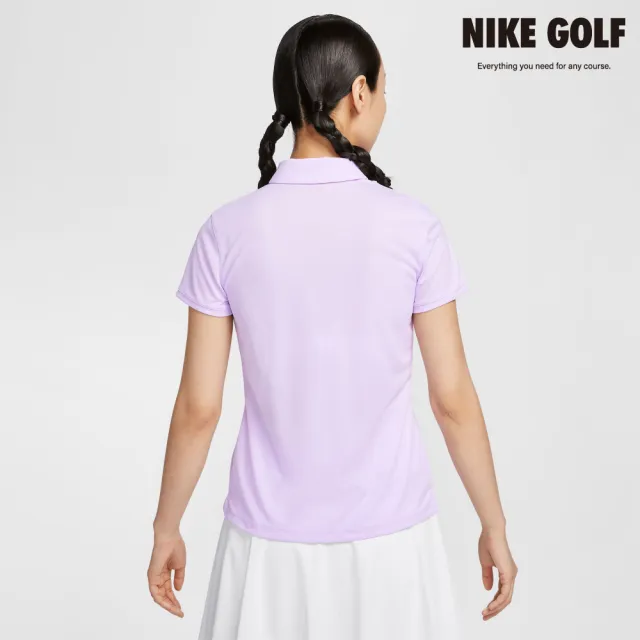 【NIKE GOLF】女款 Nike DriFIT Victory 高爾夫球衫(紫色/黑色)
