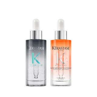 【KERASTASE 巴黎卡詩】極淨平衡+皇家滋養頭皮精華雙入組(去屑/抗毛躁/潤澤/修護/頭髮保養/頭皮精華)