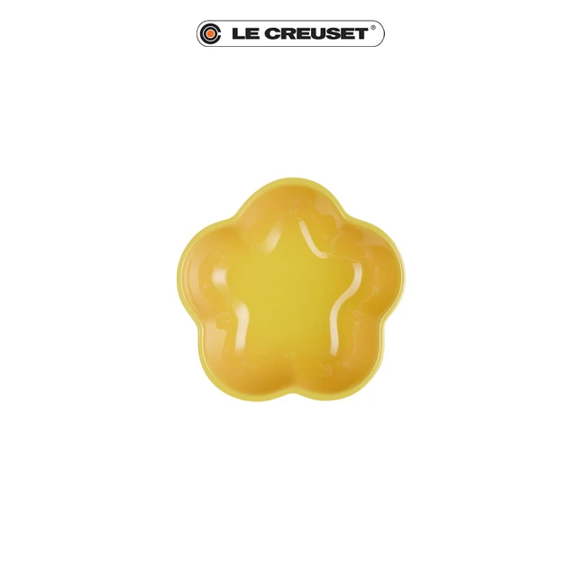 Le Creuset 瓷器花型盤-小-12cm(芥末黃)