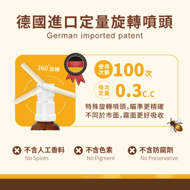 【健康王朝】巴西蜂膠噴劑(30ml/瓶)