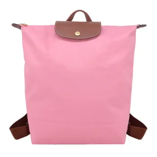 【LONGCHAMP】LE PLIAGE系列再生尼龍摺疊後背包(中/棉花糖粉)