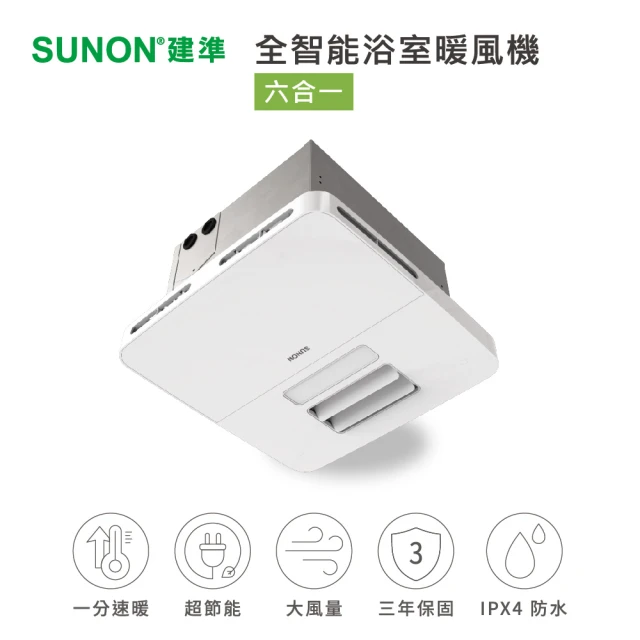 SUNON 建準 六合一 全智能浴室暖風機 BVT30M009