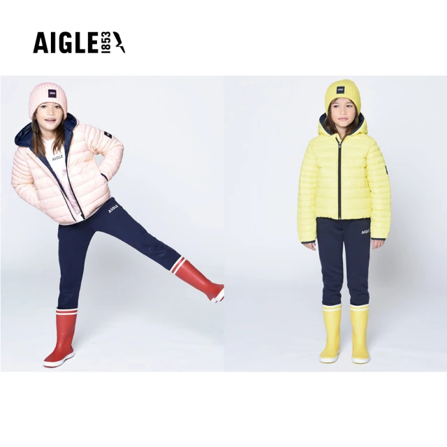 AIGLE 童 防潑輕量羽絨外套AG-56001 2色(童裝 童外套 羽絨外套)