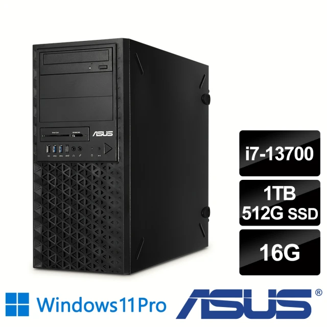 ASUS 華碩 i7 十六核繪圖工作站(繪圖先鋒/i7-13700/16G/1TB HDD+512G SSD/550W/W11P)