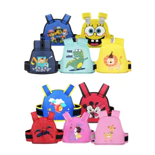【KIDS PARK】兒童安全背帶 摩托車安全背帶 圖案夜光款 透氣(前後兩用/夜晚會發亮/反光條)