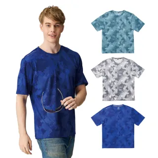 【SASAKI】高彈力抗紫外線吸排速乾反光功能圓領短衫 男 多色任選