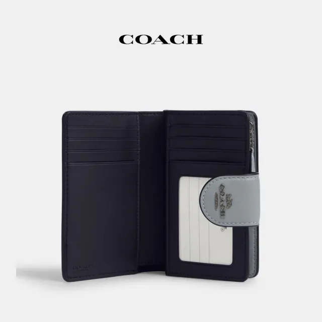 【COACH】蔻馳官方直營 中號帶扣拉鍊皮夾 經典Logo折疊皮夾-多款多色可選(CR791 CW526 CW786 CW803)