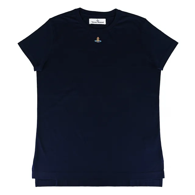 【Vivienne Westwood】Vivienne Westwood Orb Peru品牌標誌棉質短袖T恤(女款/深藍)