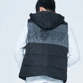 【BLUE WAY】男裝 潮流撞色油印鋪棉 背心-鬼洗