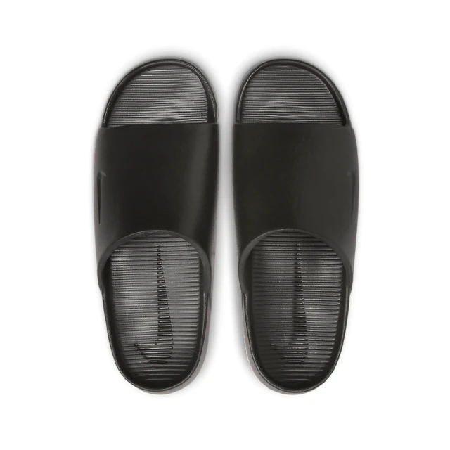 NIKE 耐吉 Calm Slide 男鞋 黑色 膠底 微厚底 休閒 緩震 運動 防水 拖鞋 FD4116-003