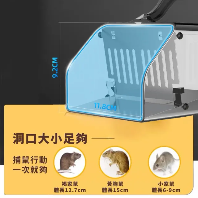 【ANTIAN】家用全自動鼠洞捕鼠器 老鼠籠 捉耗子神器 踏板式誘捕抓老鼠 驅鼠器 捕鼠神器 滅鼠器