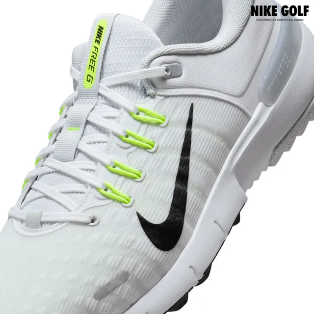 【NIKE GOLF】男款 Nike Free Golf NN 寬楦頭 Nike高爾夫球鞋(白色/純白色金)
