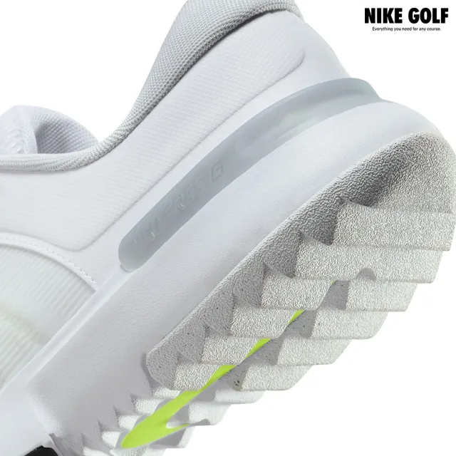 【NIKE GOLF】男款 Nike Free Golf NN 寬楦頭 Nike高爾夫球鞋(白色/純白色金)
