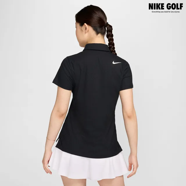 【NIKE GOLF】女款 Nike Tour DriFITADV短袖高爾夫球衫(黑色)
