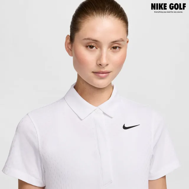 【NIKE GOLF】女款 Nike Tour DriFITADV短袖高爾夫球衫(白色)