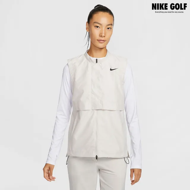 【NIKE GOLF】女款 Nike Tour Repel 高爾夫背心(淺骨白色)