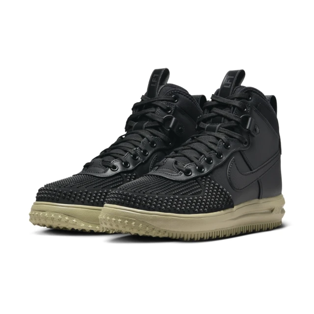 NIKE 耐吉 運動鞋 休閒鞋 男鞋 LUNAR FORCE 1 DUCKBOOT 黑色 防潑水 保暖靴 AF1(DZ5320001)