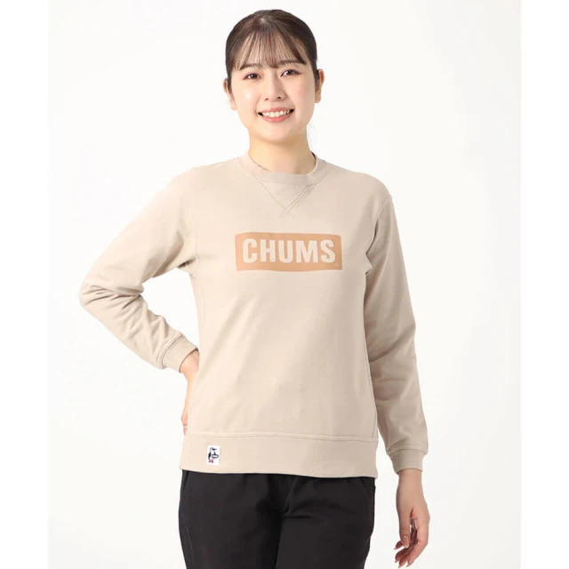 CHUMS CHUMS 休閒 CHUMS Logo Crew Top LP圓領套頭衫 米灰/棕 男(CH001444G073)