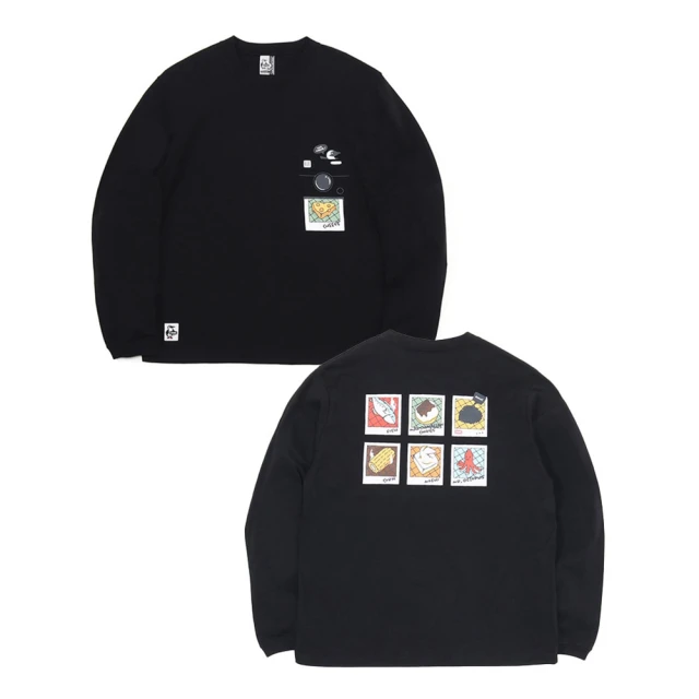 CHUMS CHUMS 休閒 Instant Camera Pocket Brushed L/S T長袖T恤 黑色 男(CH012451K001)