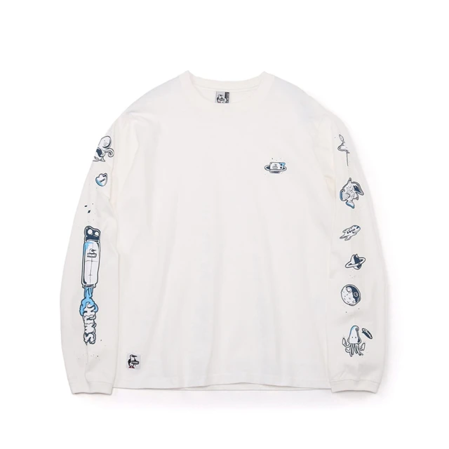 CHUMS CHUMS 休閒 Space Adventure Brushed L/S T-Shirt長袖T恤 白色 男(CH012454W001)