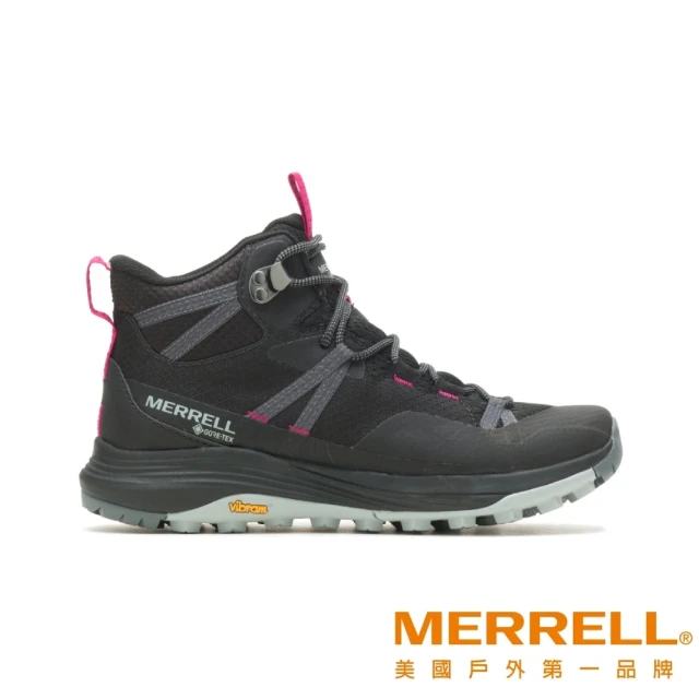 MERRELL SIREN 4 MID GORE-TEX☆防水中筒戶外登山鞋 黑灰 女(ML037282)