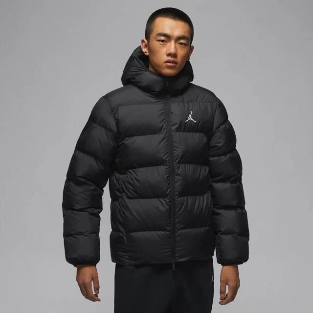 NIKE 耐吉 外套 男款 運動連帽外套 防潑水 保暖 喬丹 AS M J BRK PUFFER JKT 黑 FV7318-010(2S4079)