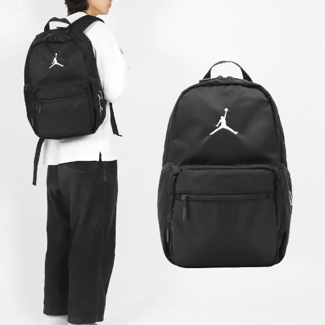 NIKE 耐吉 後背包 Jordan 黑 白 13吋 筆電包 雙肩包 背包 包包(JD2513023AD-001)