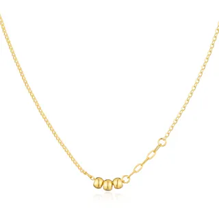 【Just Gold 鎮金店】輕奢 小金球 黃金項鍊