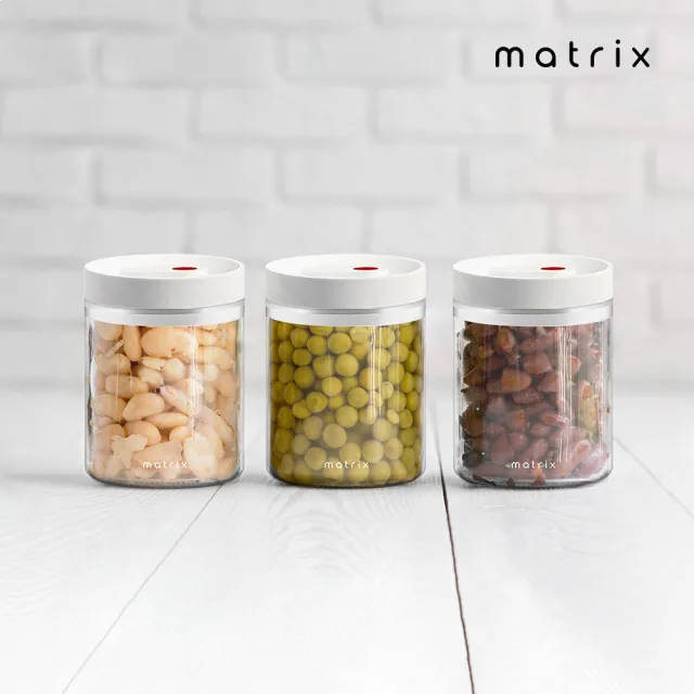 【Matrix】保鮮玻璃密封罐 800ml(寵物飼料 收納罐 保鮮盒 儲物罐 防潮盒 樂扣)
