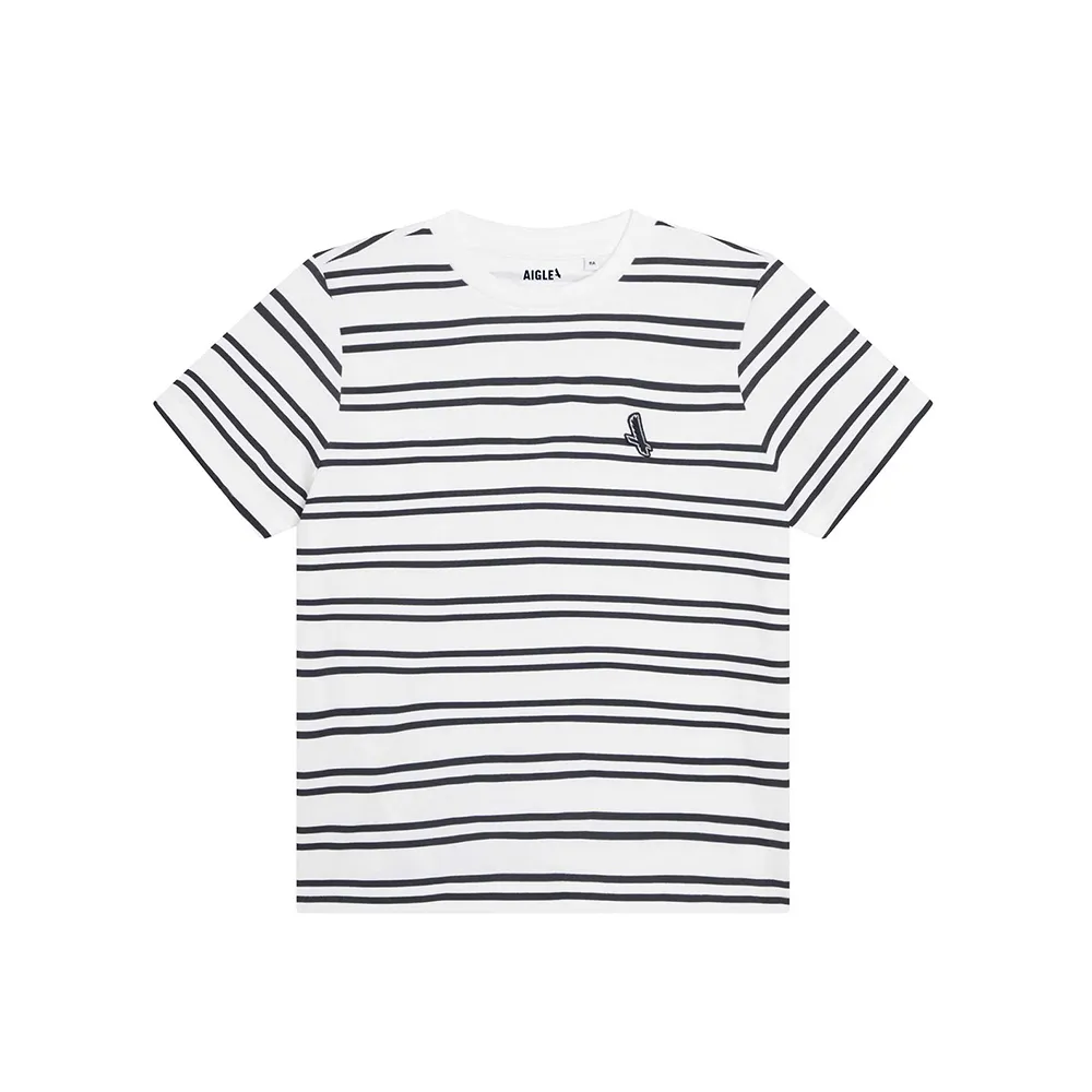【AIGLE】童 有機棉短袖T恤AG-55024A130 白色(童裝 童上衣 有機棉)