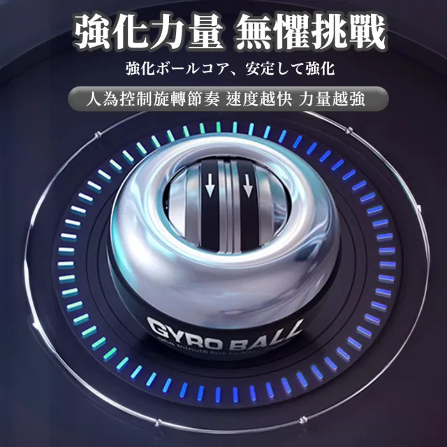 【ENDER SPORT】全金屬/五色競速燈 腕力球 腕力訓練器 握力球(腕力球 腕力訓練器 握力球 腕力訓練球)