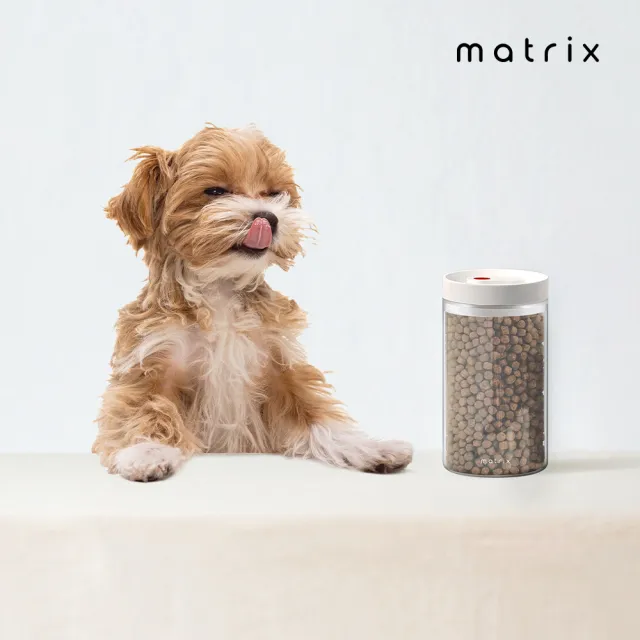 【Matrix】保鮮玻璃密封罐 400ml(寵物飼料 乾糧 收納罐 保鮮盒 儲物罐 防潮盒 樂扣)