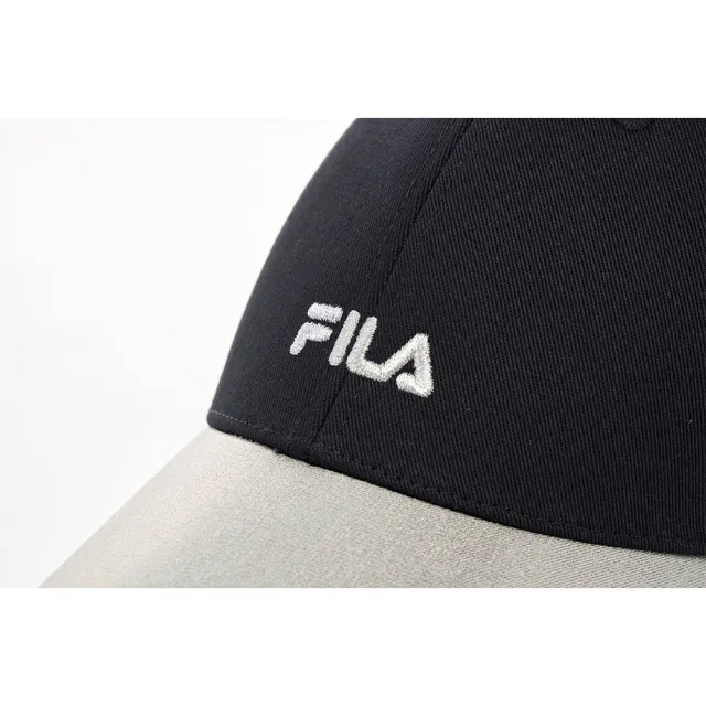 【FILA官方直營】經典LOGO帽/棒球帽-黑色(HTZ-1009-BK)