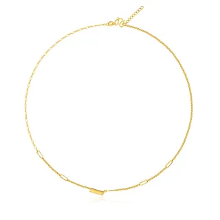 【Just Gold 鎮金店】輕奢 許願 黃金項鍊