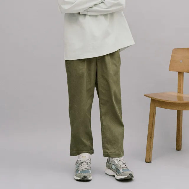 【plain-me】男女款Billy Pants 斜紋棉比例神褲 褲子 PLN3565(長褲 休閒褲)