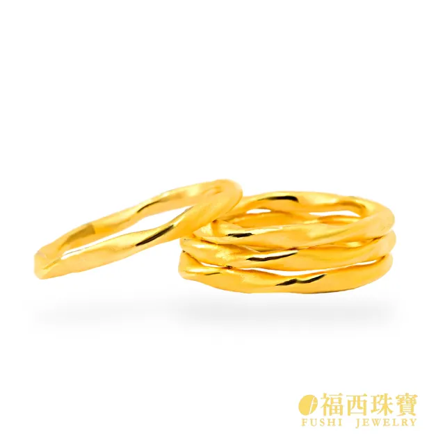 【福西珠寶】黃金戒指 莫比烏斯戒指 無限循環造型 霧面溫潤質感 固定戒圍 簡約百搭(金重0.40錢正負0.03錢)