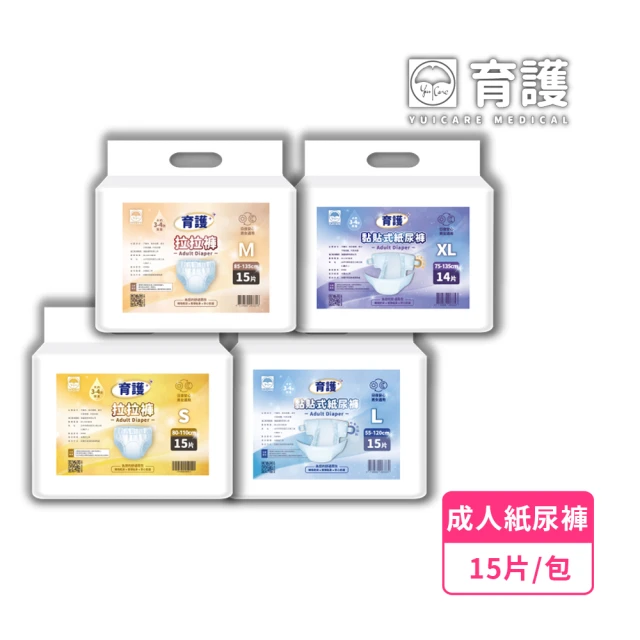 育護育護 30片告別側漏成人褲型紙尿褲(黏貼式 L/XL 1包 共30片)