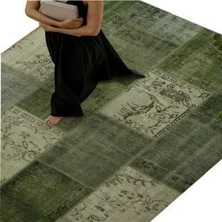 【歐德沐】復古地毯200*250cm 透氣棉布底背 高密圈絨 防水防污(地毯 地墊 客廳地毯 臥室地毯 預購15天)