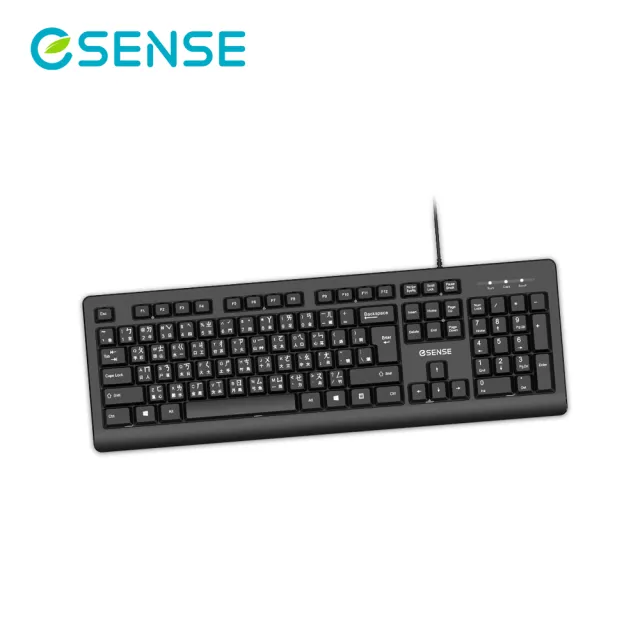 【ESENSE 逸盛】S5655 注音大字體標準鍵盤