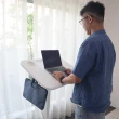 【aka】XL多段翻折升降桌 70x50cm(免安裝/坐站兩用/全折疊/邊桌/辦公桌/書桌)