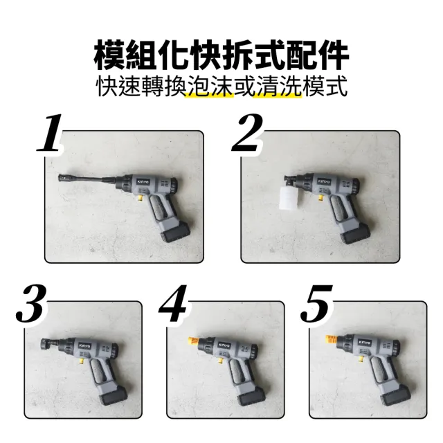 【KINYO】無線高壓清洗機(沖洗機/洗車機/高壓水槍 HPC-63)