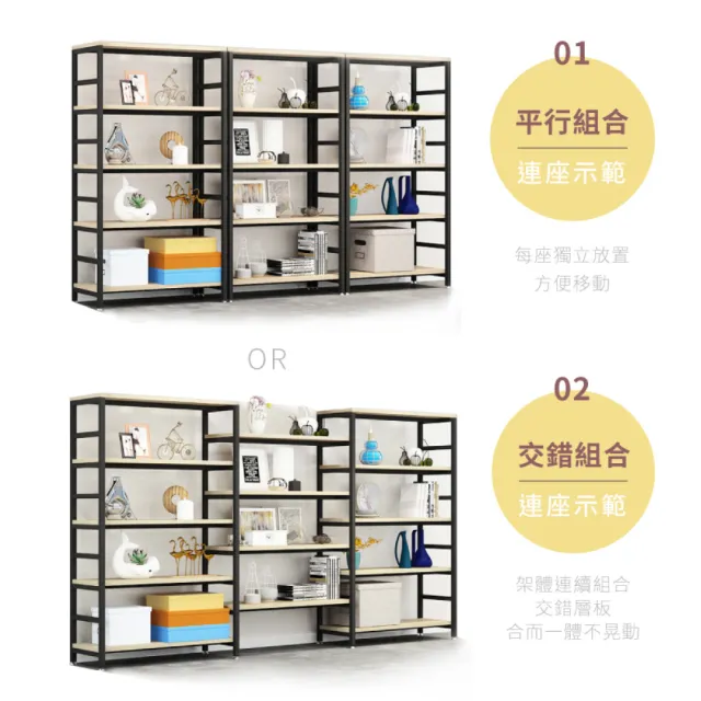 【慢慢家居】超耐重加深款-層板可調五層置物架(2組)