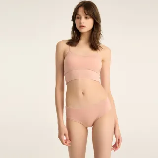 【Anden Hud】火山岩能量系列．內襯緊帶中腰三角內褲(淡顏玫瑰)